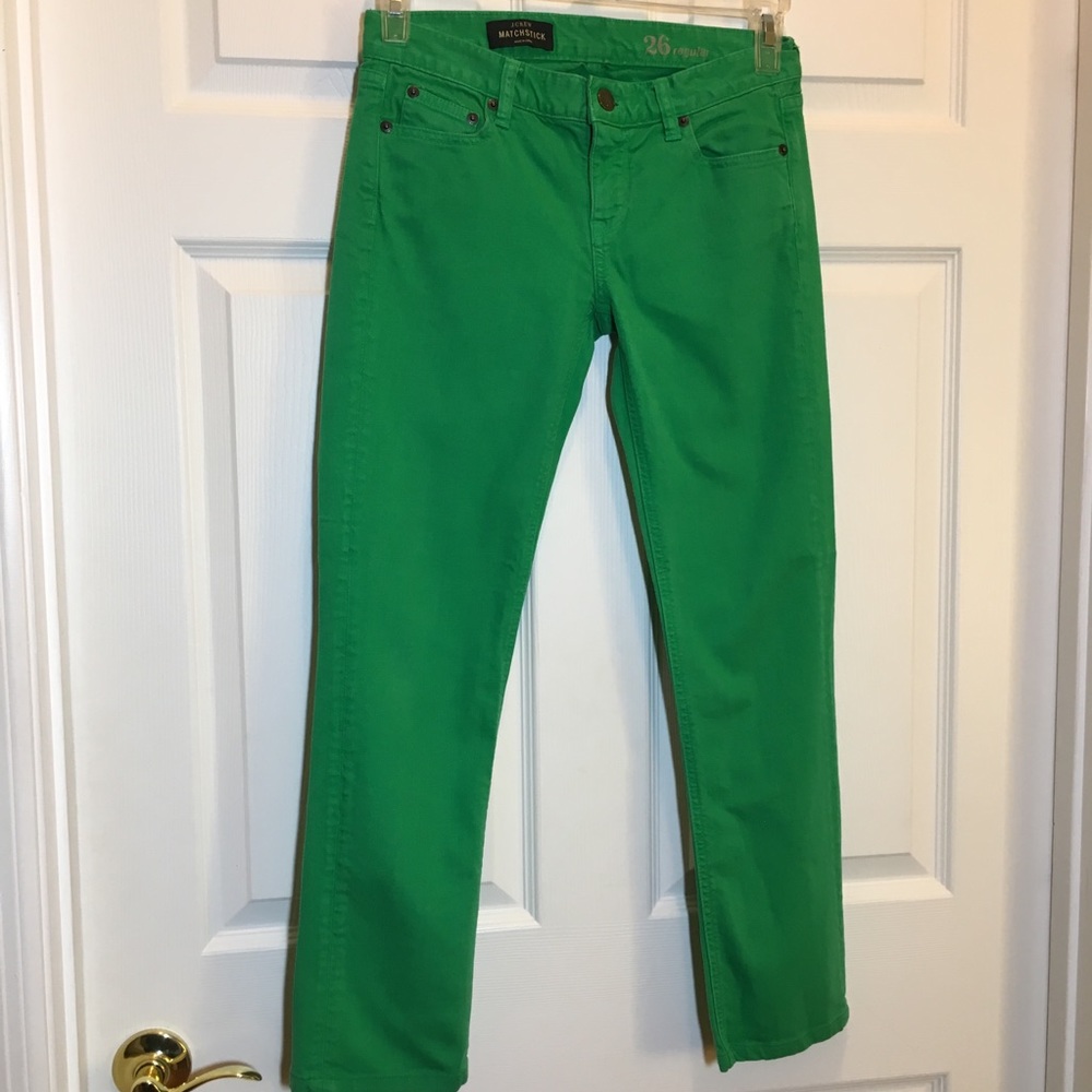 J.CREW Kelly Green 26 Regular Jeans